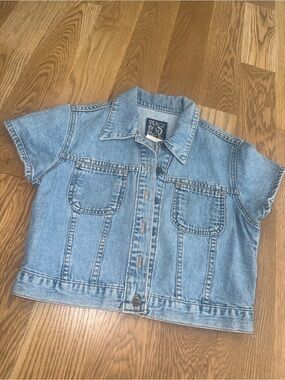 Vintage Denim Button-Down Shirt